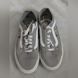 Nature Embroidered Vans Shoes